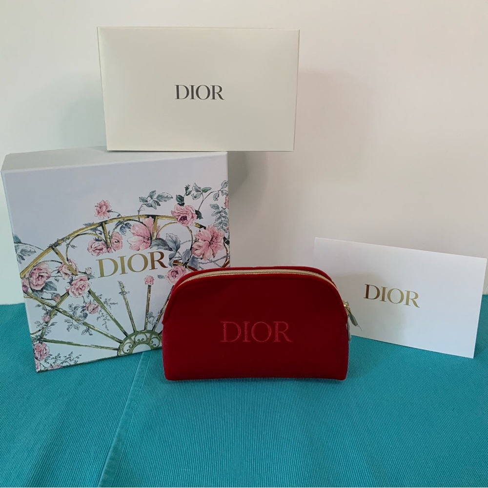 Dior Limited Edition Make Up Pouch and Granville Gift Box Set NWT